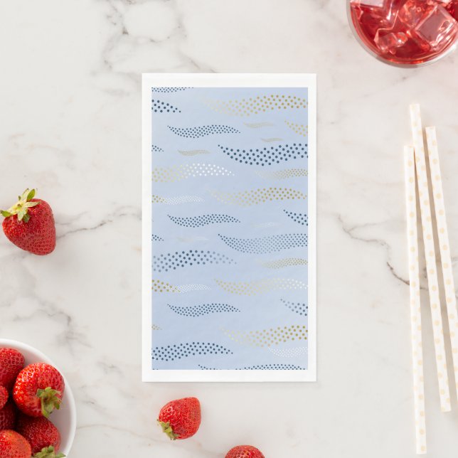Waves Tiger (stylised pattern) 4 Napkin (Insitu)
