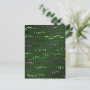 Waves Tiger (stylised pattern) 5 Holiday Postcard
