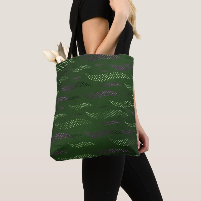 Waves Tiger (stylised pattern) 5 Tote Bag (Close Up)