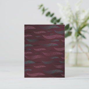 Waves Tiger (stylised pattern) 6 Holiday Postcard