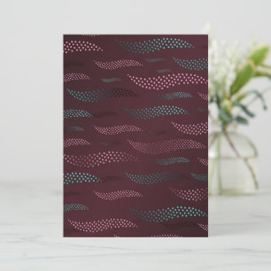 Waves Tiger (stylised pattern) 6 Thank You Card