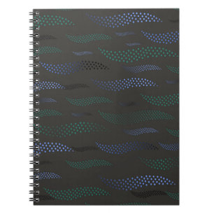Waves Tiger (stylised pattern) 7 Notebook