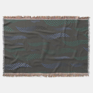 Waves Tiger (stylised pattern) 7 Throw Blanket