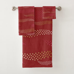 Waves Tiger (stylised pattern) 8 Bath Towel Set