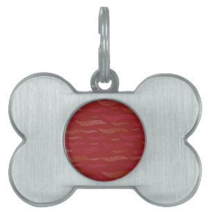 Waves Tiger (stylised pattern) 8 Pet ID Tag