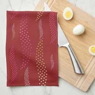Waves Tiger (stylised pattern) 8 Tea Towel