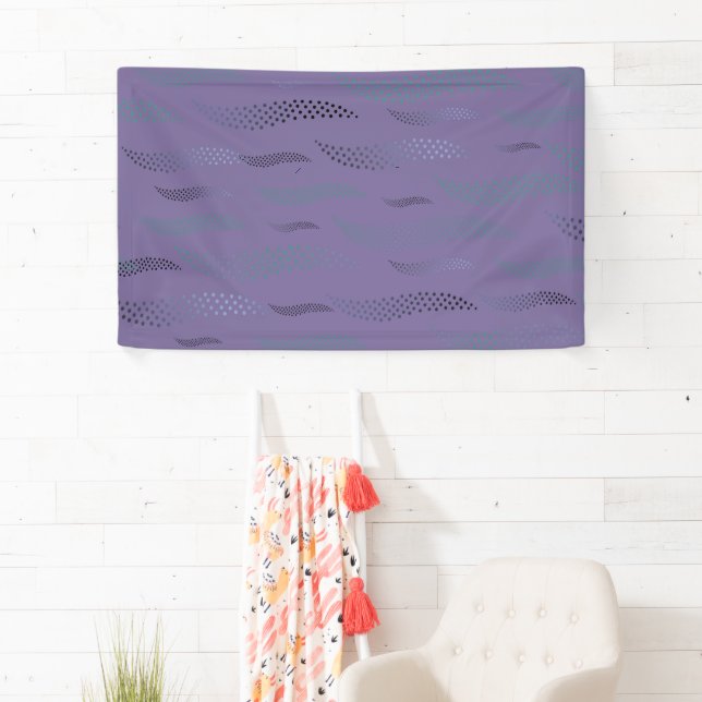 Waves Tiger (stylised pattern) 9 Banner (Insitu)