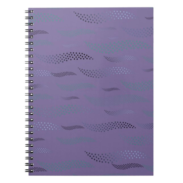 Waves Tiger (stylised pattern) 9 Notebook (Front)