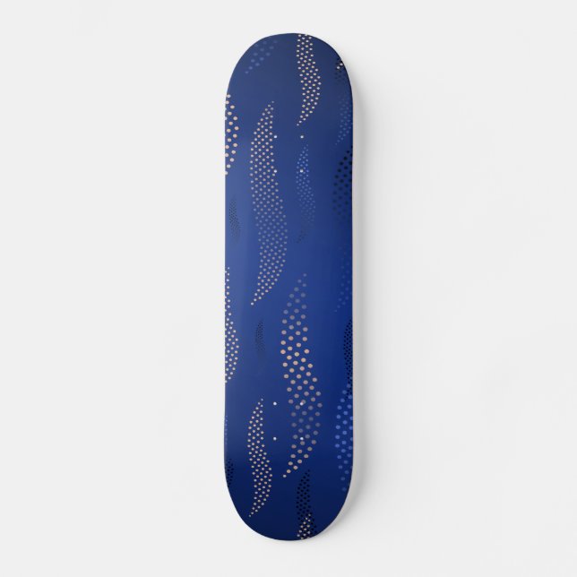 Waves Tiger (stylized pattern) 2 Skateboard (Front)