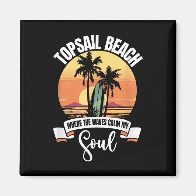 Waves - Topsail Beach  Magnet (Front)