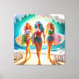 Waves & Wanderlust Collection Canvas Print