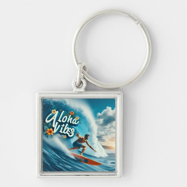 Waves & Wanderlust Collection Key Ring (Front)