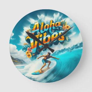 Waves & Wanderlust Collection Round Clock