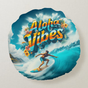 Waves & Wanderlust Collection Round Cushion