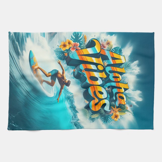 Waves & Wanderlust Collection Tea Towel (Horizontal)