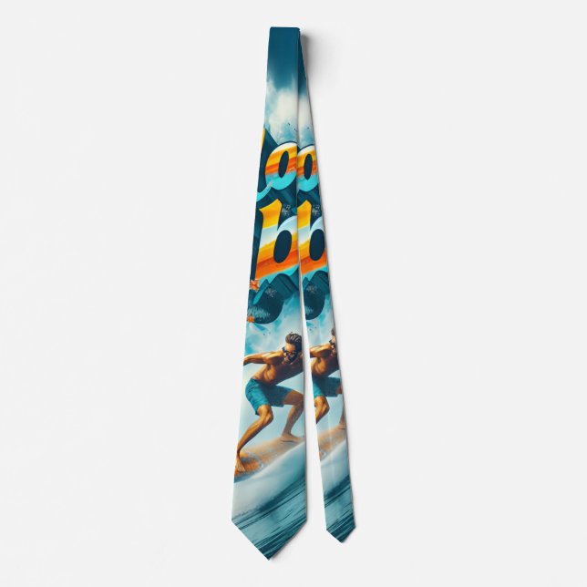 Waves & Wanderlust Collection Tie (Front)