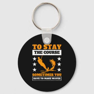 Waves Water Skiing Extreme Sports Wave Lover Key Ring