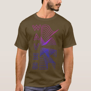 Waves Waveform Audio Digital Design Modular Gift T-Shirt