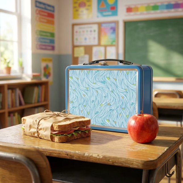 Waves with Boats Metal Lunch Box (Creator Uploaded)