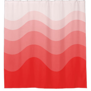 Wavey Stripe Modern Shower Curtain