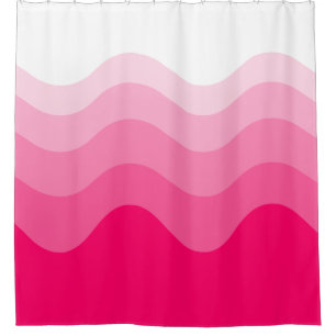 Wavey Stripe Modern Shower Curtain
