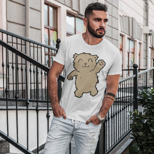 Waving Adorable Smiling Bear T-Shirt