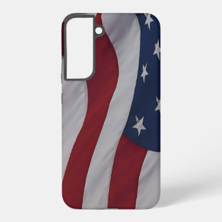 Waving Fabric USA Flag Samsung Galaxy Case