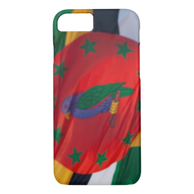Waving Flag of Dominica Case-Mate iPhone Case (Back)