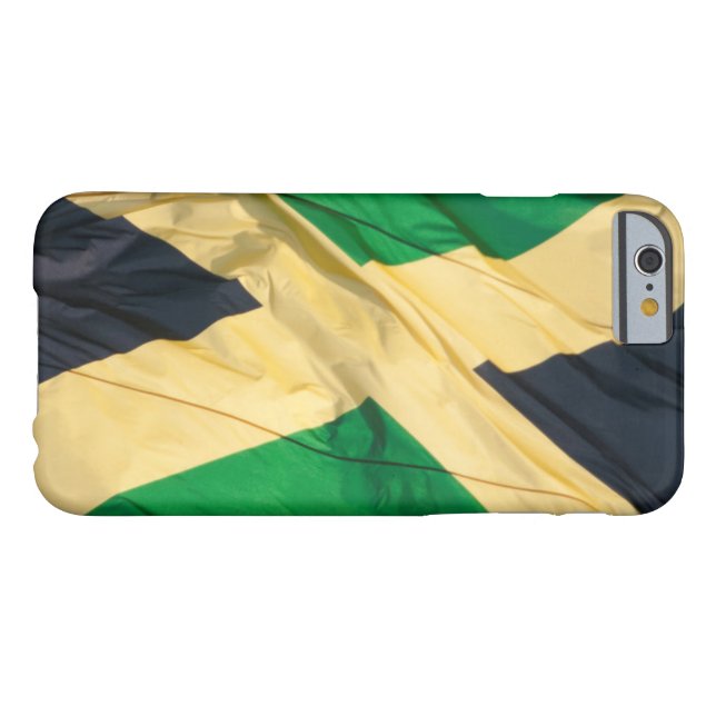 Waving Flag of Jamaica Case-Mate iPhone Case (Back Horizontal)