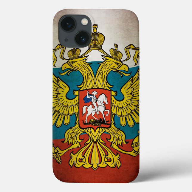 Waving flag of Russia Case-Mate iPhone Case (Back)