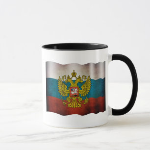 Waving flag of Russia Mug