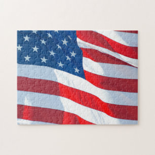 Waving Flag of the United States Jigsaw Puzzle