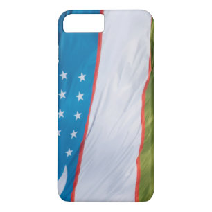 Waving Flag of Uzbekistan Case-Mate iPhone Case