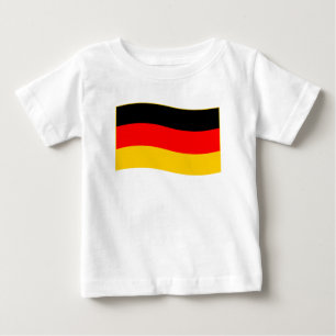 Waving German Flag Baby T-Shirt