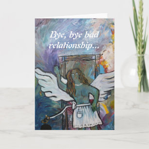 Waving Goodbye to bad relationship card