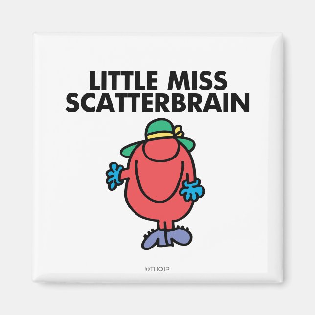 Waving Little Miss Scatterbrain Magnet (Front)