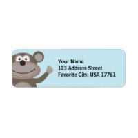 Waving Monkey Address Labels