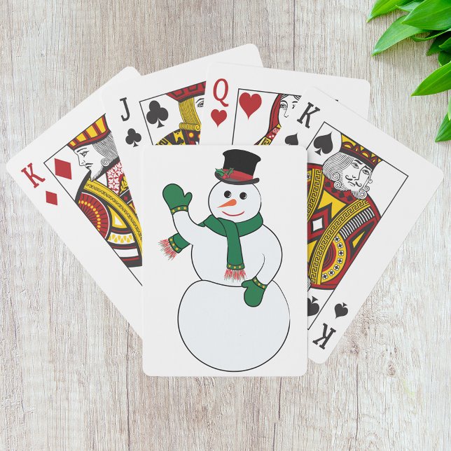 Waving Snowman Playing Cards (Creator Uploaded)