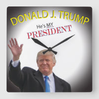 Waving Trump He's MY President