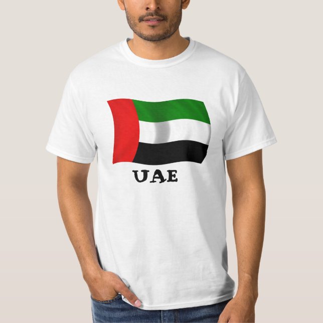 Waving UAE Flag T-Shirt (Front)