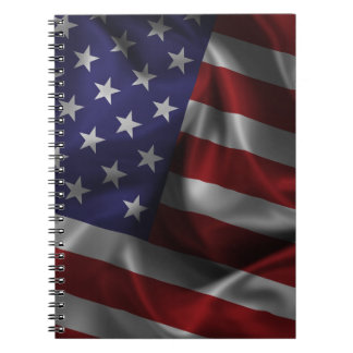 Waving USA Flag Notebook