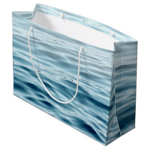 Waving water large gift bag