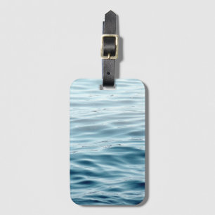 Waving water luggage tag