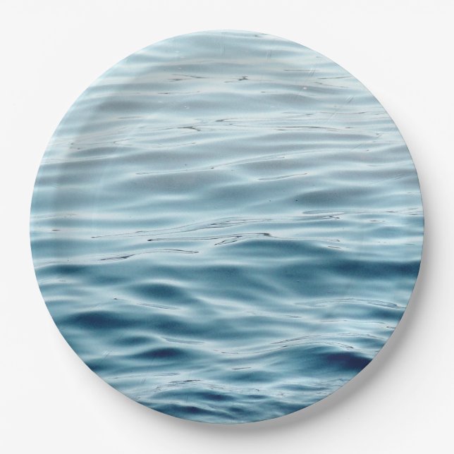 Waving water paper plate (Front)