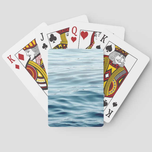 Waving water playing cards (Back)