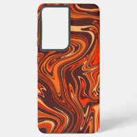 Wavy abstract, liquid red marble, fluid, retro