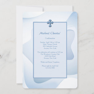 Wavy Abstract Religious Invitation