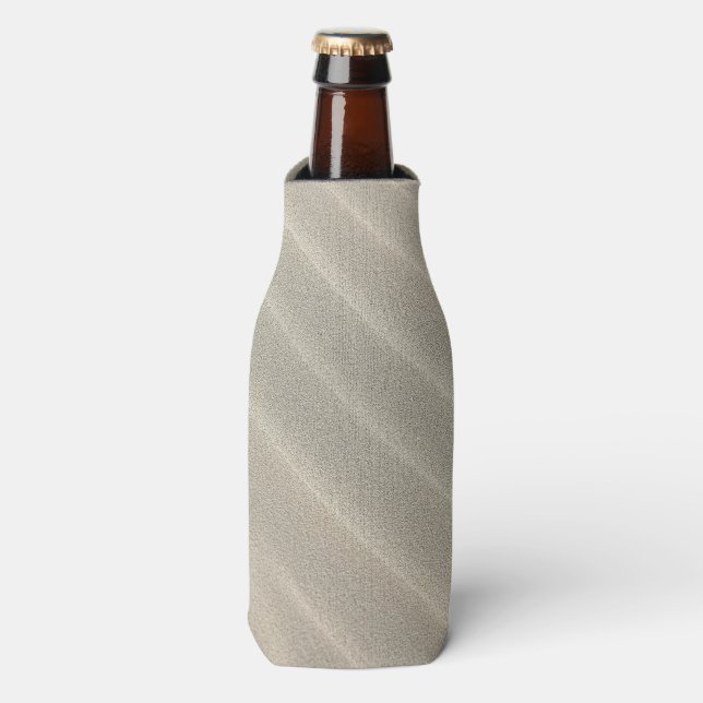 Wavy Beach Sand Bottle Cooler (Bottle Front)