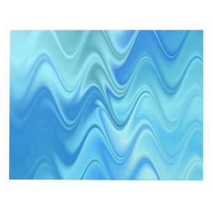 Wavy Blue Abstract Notepad