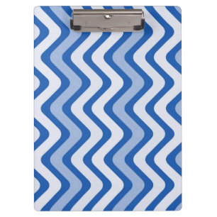 Wavy Blue Pattern Clipboard